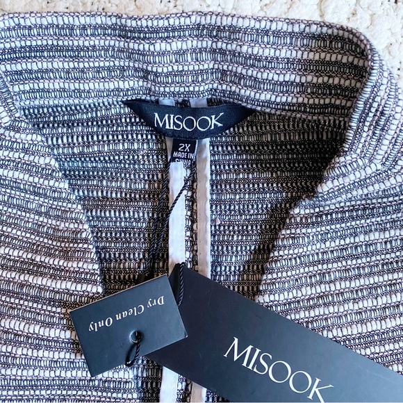 Misook NWT Silver Linings Metallic Jacket, 2X - Picture 6 of 10